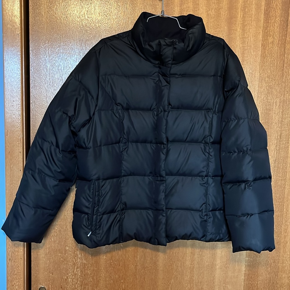 Eddie Bauer goose down puffer jacket.